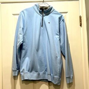 Boys Tommy Hilfiger light blue quarter zip, size 20.